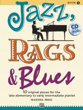 Jazz, Rags & Blues, for piano, w. Audio-CD - Vol.1