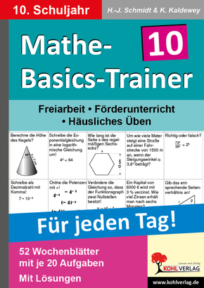Mathe-Basics-Trainer, Für jeden Tag!: 10. Schuljahr