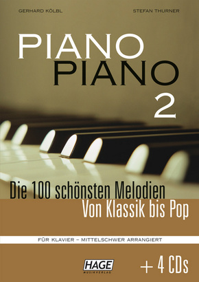 Piano Piano, mittelschwer arrangiert, m. 4 Audio-CDs - Bd.2