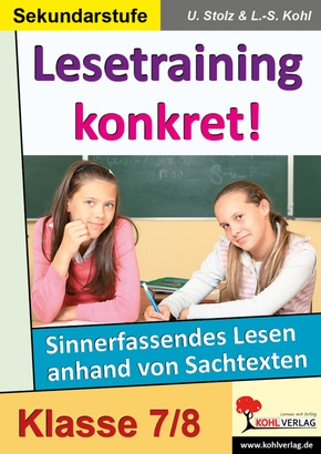 Lesetraining konkret!: 7./8. Schuljahr