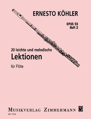 20 leichte und melodische Lektionen op. 93 für Flöte - H.2