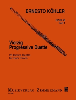 Vierzig progressive Duette op. 55 für 2 Flöten - H.1