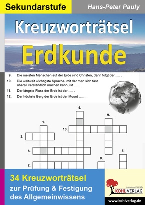 Kreuzworträtsel Erdkunde