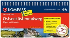 KOMPASS Radführer Ostseeküstenradweg 1 Rügen und Usedom - Bd.1