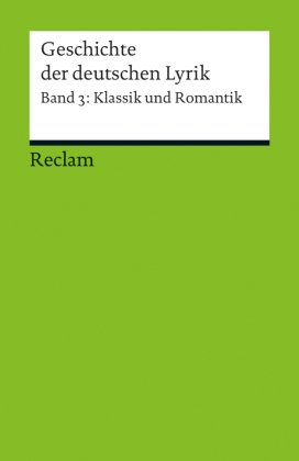 Geschichte der deutschen Lyrik - Bd.3