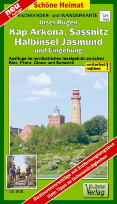 Doktor Barthel Karte Insel Rügen, Kap Arkona, Sassnitz, Halbinsel Jasmund und Umgebung