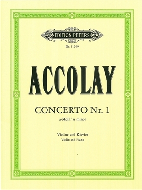 Concertino Nr.1 in a-Moll, Violine und Klavier, Violinenstimme u. Klavierpartitur