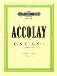 Concertino Nr.1 in a-Moll, Violine und Klavier, Violinenstimme u. Klavierpartitur