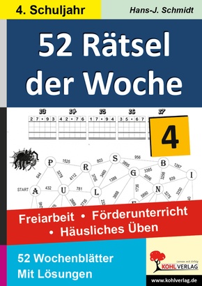 52 Rätsel der Woche, 4. Schuljahr