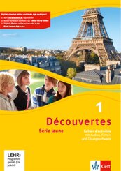 Découvertes. Série jaune (ab Klasse 6). Ausgabe ab 2012 - Cahier d'activités mit MP3-CD, Video-DVD und Übungssoftware - Bd.1