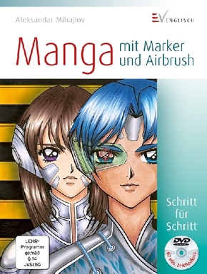 Manga mit Marker und Airbrush