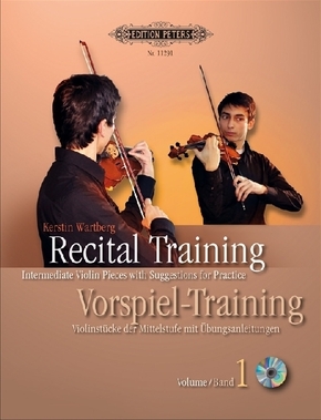 Recital Training. Vorspiel-Training, für Violine, m. 2 Audio-CDs - Bd.1