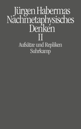 Nachmetaphysisches Denken - Bd.2