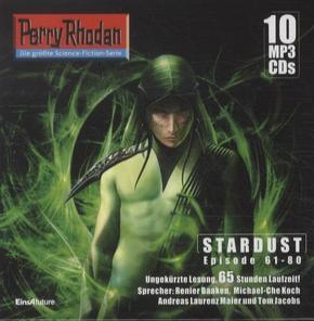 09 Perry Rhodan Sammelbox Stardust-Zyklus 61-80, 10 MP3-CDs