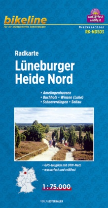 Bikeline Radkarte Lüneburger Heide Nord