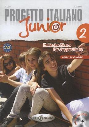 Progetto Italiano Junior für deutschsprachige Lerner: Libro di classe (Lehrbuch), m. Audio-CD