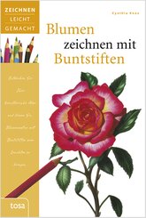 Blumen zeichnen mit Buntstiften