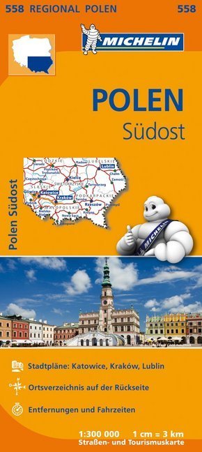 Michelin Karte Polen Südost; Pologne Sud-Est