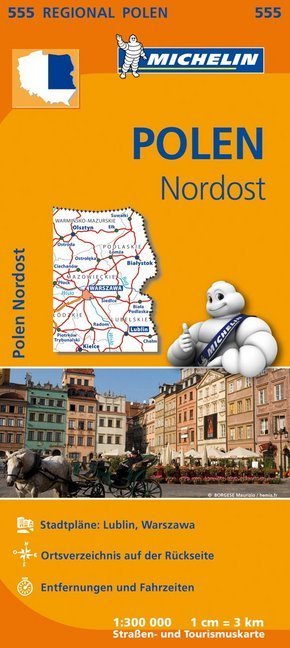 Michelin Karte Polen Nordost; Pologne, Nord-Est