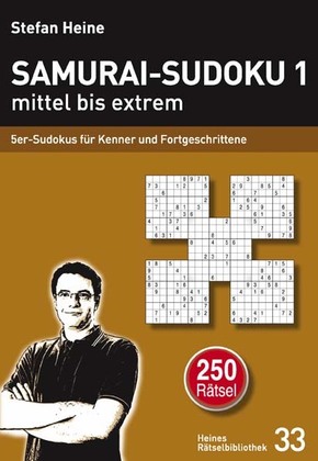 Samurai-Sudoku 1 mittel bis extrem - Tl.1