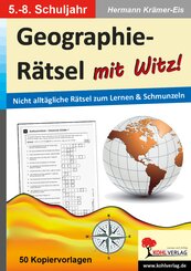 Geographie-Rätsel mit Witz!, 5.-8. Schuljahr