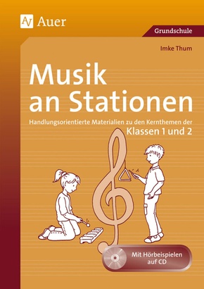 Musik an Stationen 1/2, m. 1 CD-ROM