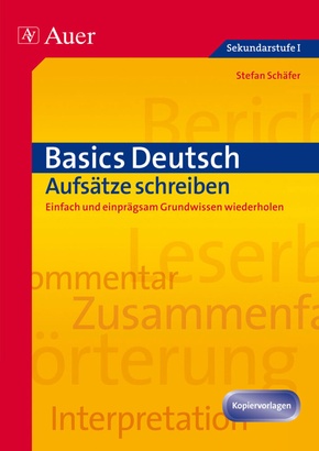 Basics Deutsch, Aufsätze schreiben