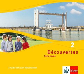 Découvertes. Série jaune (ab Klasse 6). Ausgabe ab 2012, 2 Audio-CDs zum Hörverstehen - Bd.2