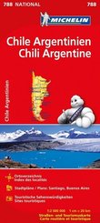 Michelin Karte Chile, Argentinien. Chili, Argentine