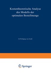 Kostentheoretische Analyse des Modells der optimalen Bestellmenge