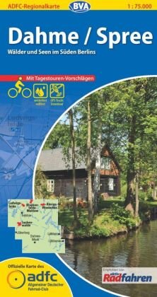ADFC-Regionalkarte Dahme/Spree, 1:75.000, mit Tagestourenvorschlägen, reiß- und wetterfest, E--Bike-geeignet, GPS-Tracks