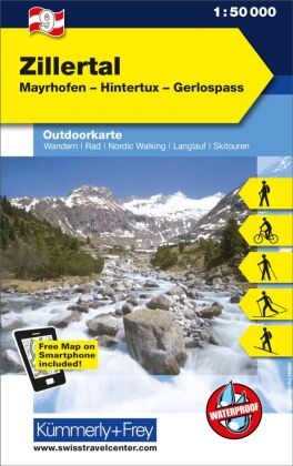 Kümmerly+Frey Outdoorkarte Österreich - Zillertal