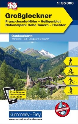 Kümmerly+Frey Outdoorkarte Österreich - Großglockner