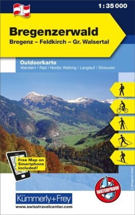 Kümmerly+Frey Outdoorkarte Österreich - Bregenzerwald