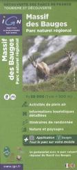 IGN Karte, D&eacute;couverte des Parcs de France, Tourisme et D&eacute;couverte, Massif des Bauges, Parc naturel r&eacute;gional
