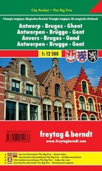 Antwerpen-Brügge-Gent - Magisches Dreieck. Antwerp, Bruges, Ghent. Anvers, Bruges, Gand. Antwerpen, Brugge, Gent -  -