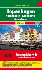 Kopenhagen, City Pocket, Stadtplan 1:10.000. Copenhagen / Koebenhavn / Köpenhamn -