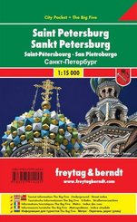 Sankt Petersburg, Stadtplan 1:15.000, City Pocket + The Big Five. Saint-Pétersbourg. San Pietroburgo