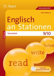 Englisch an Stationen Spezial Textarbeit 9/10, m. 1 CD-ROM
