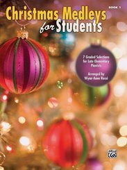 Christmas Medleys for Students, for piano, w. Audio-CD - Book.1