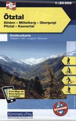 Kümmerly+Frey Outdoorkarte Österreich - Ötztal