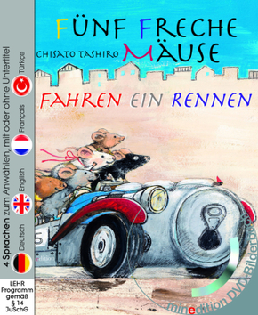 Fünf freche Mäuse fahren ein Rennen (Buch mit DVD)