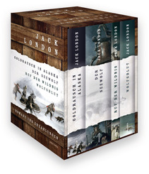 Jack London, Romane und Erzählungen (Goldrausch in Alaska - Der Seewolf - Ruf der Wildnis - Wolfsblut) (4 Bände im Schub