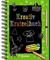 Kreativ-Kratzelbuch, Bunte Muster und Glitzerfolien freikratzeln