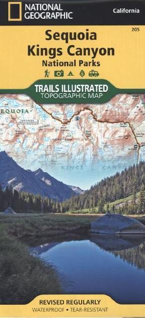 National Geographic Trails Illustrated Topographic Map Sequoia, Kings Canyon National Parks