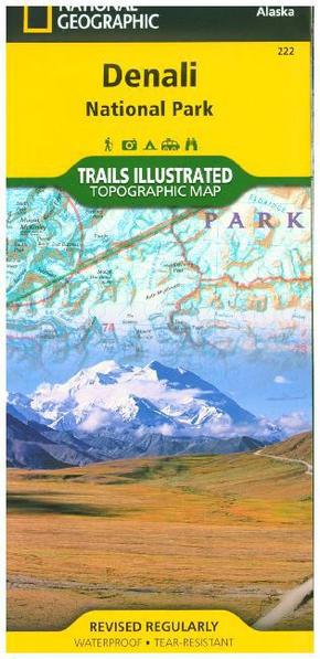 National Geographic Trails Illustrated Map Denali National Park & Preserve, Alaska, USA