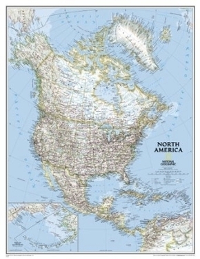 National Geographic Map North America, Planokarte