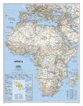 National Geographic Map Africa, Planokarte