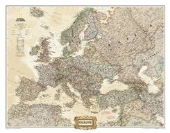 National Geographic Map Europe Executive, Planokarte