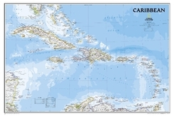 National Geographic Map Caribbean Classic, Planokarte